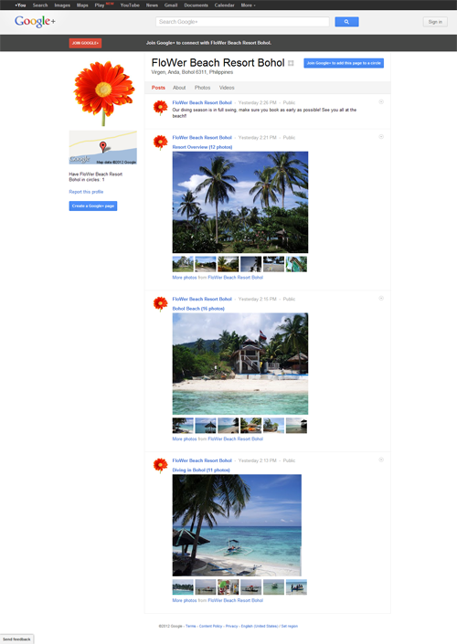FloWer Beach Google+