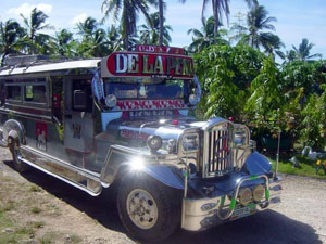 Typical filipino jeepney